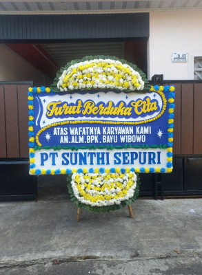 Papan Bunga Duka di Wasile Utara